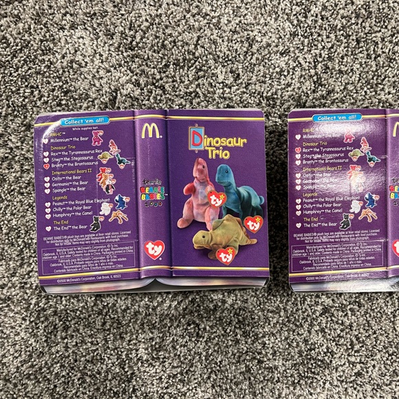 McDonalds beanie babies dinosaurs 2/3 - Picture 2 of 4